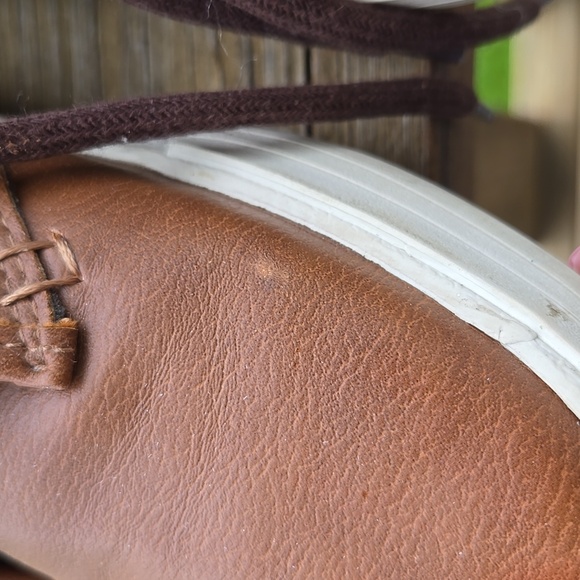 NAUTICA Mens Youth Sz 4 Brown Faux Leather Breakwater Ankle Chukka Lace Up UC - Picture 9 of 9